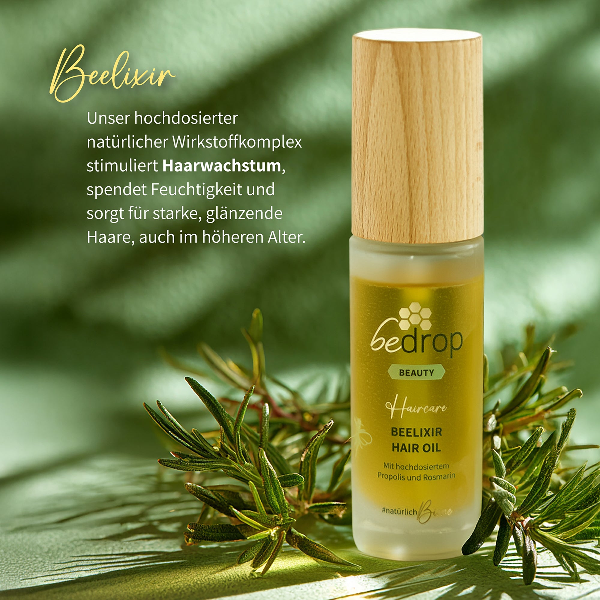 BEELIXIR HAIR OIL / Olio per capelli con miele di manuka, propoli ed estratto di rosmarino - 30ml