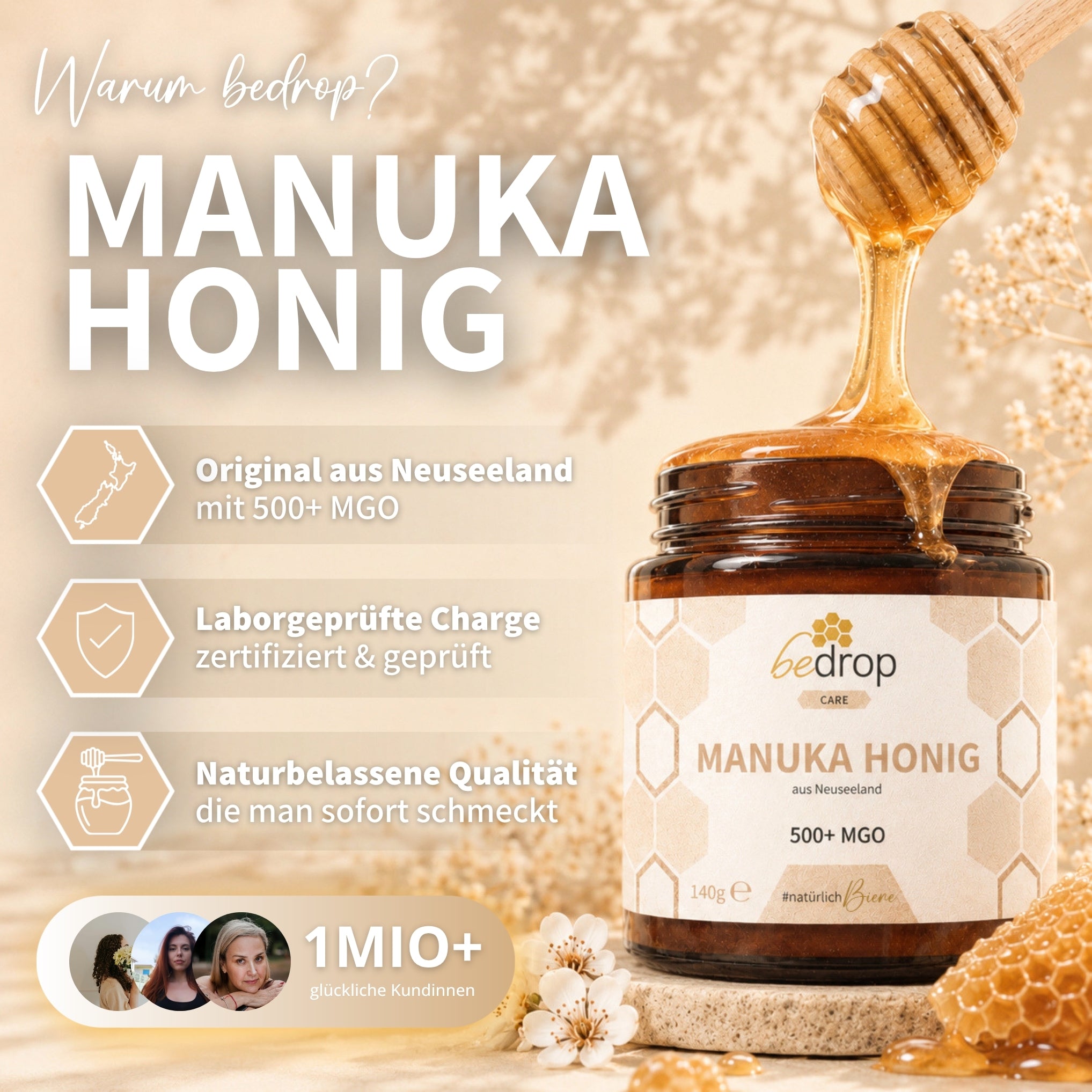 Miele di Manuka 140g con MGO 500+