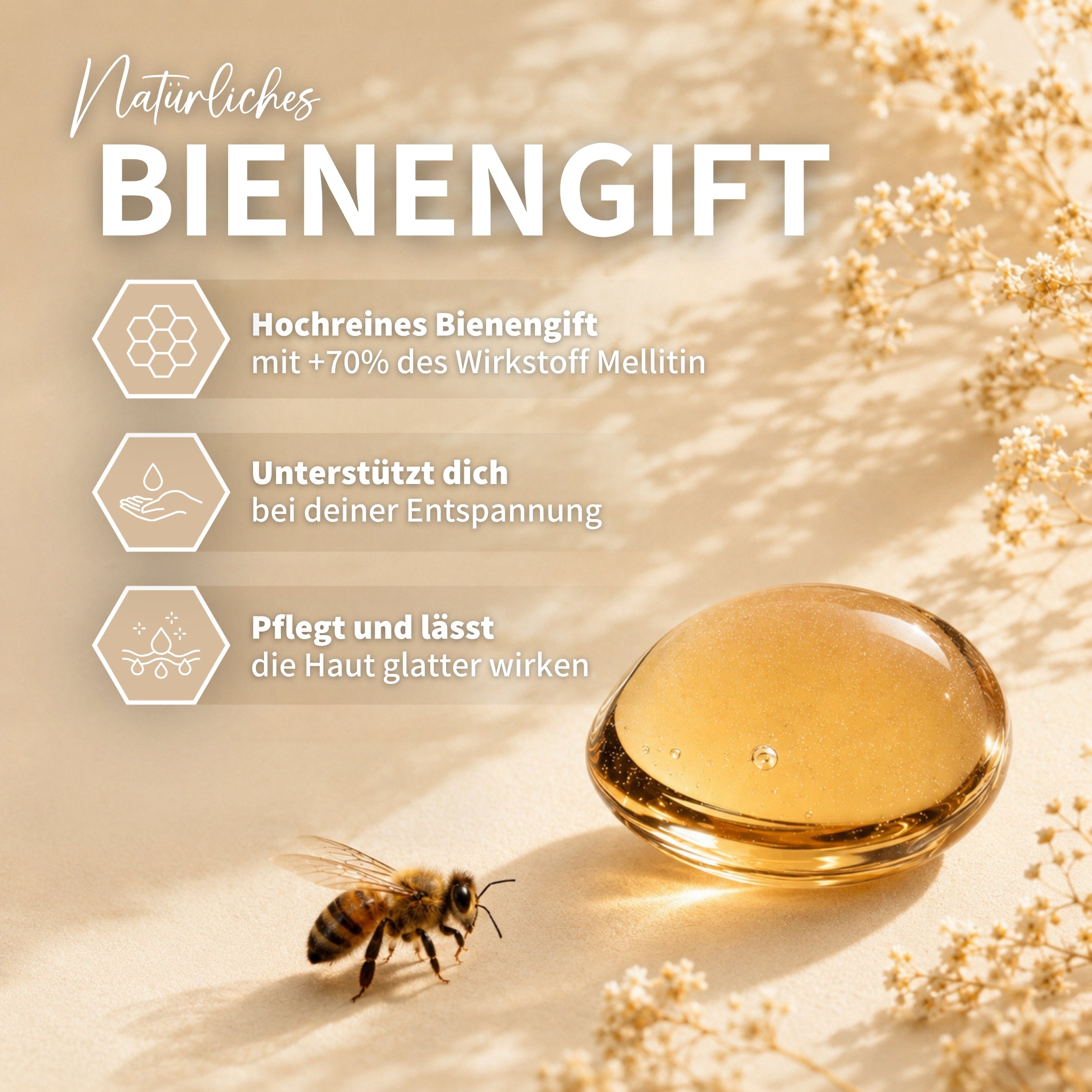 Pomata al veleno d'api con 8 estratti di erbe - 100g