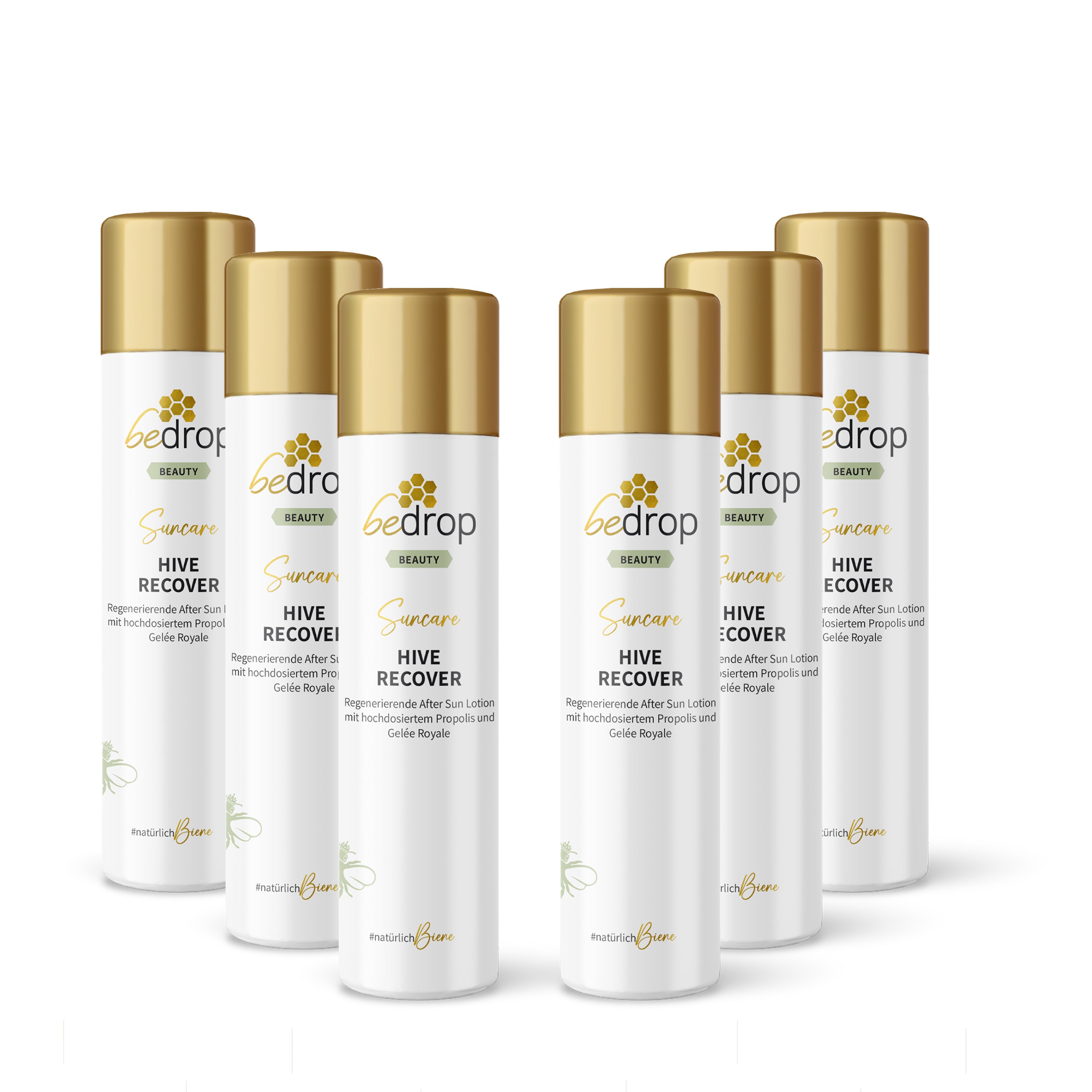 Set di valore: 6x HIVE RECOVER - lozione doposole rigenerante con pappa reale e propoli ad alto dosaggio - 200ml