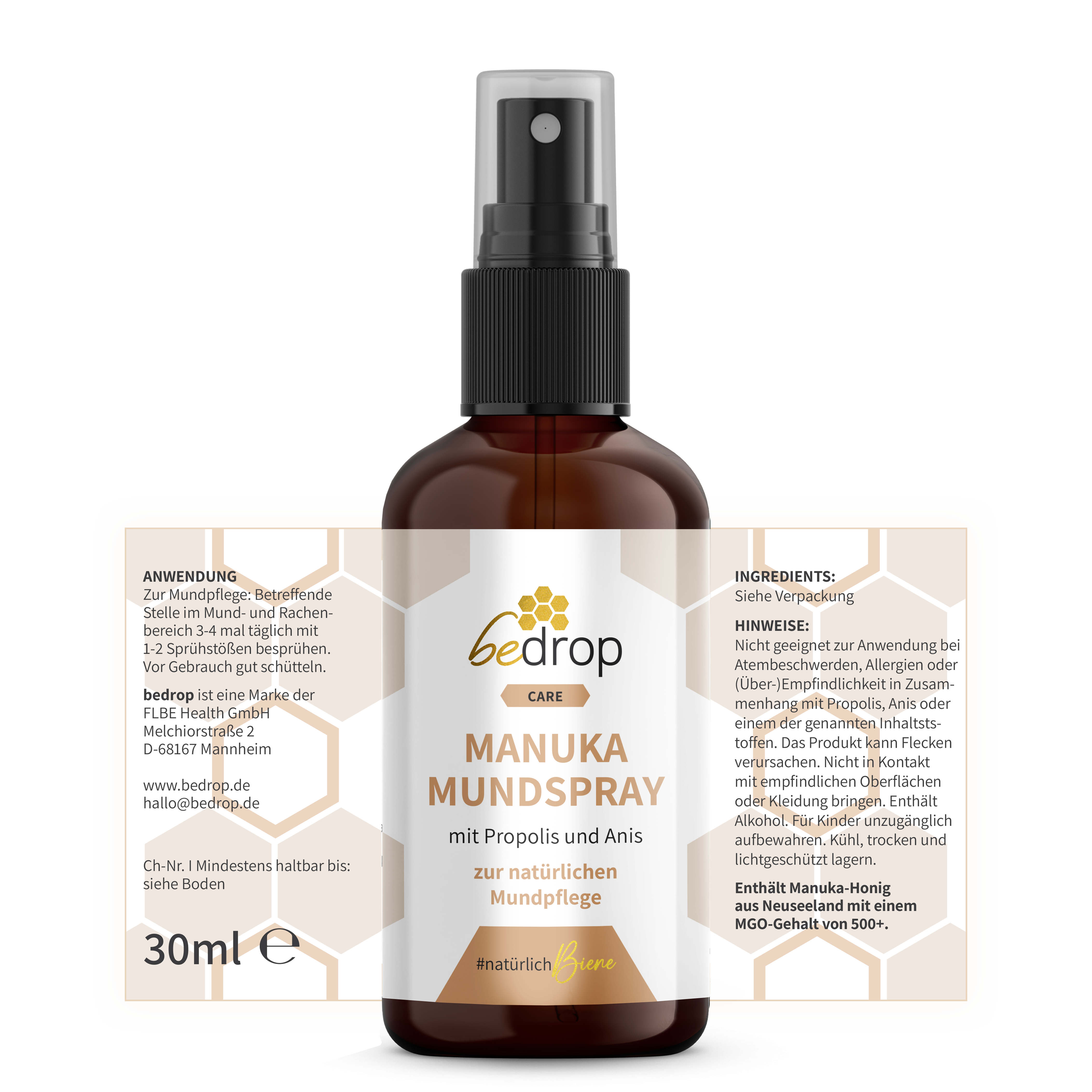 Set per la cura dell'inverno | Balsamo d'api, capsule di propoli, lozione Royale, miele di Manuka 140g e spray all'anice di Manuka