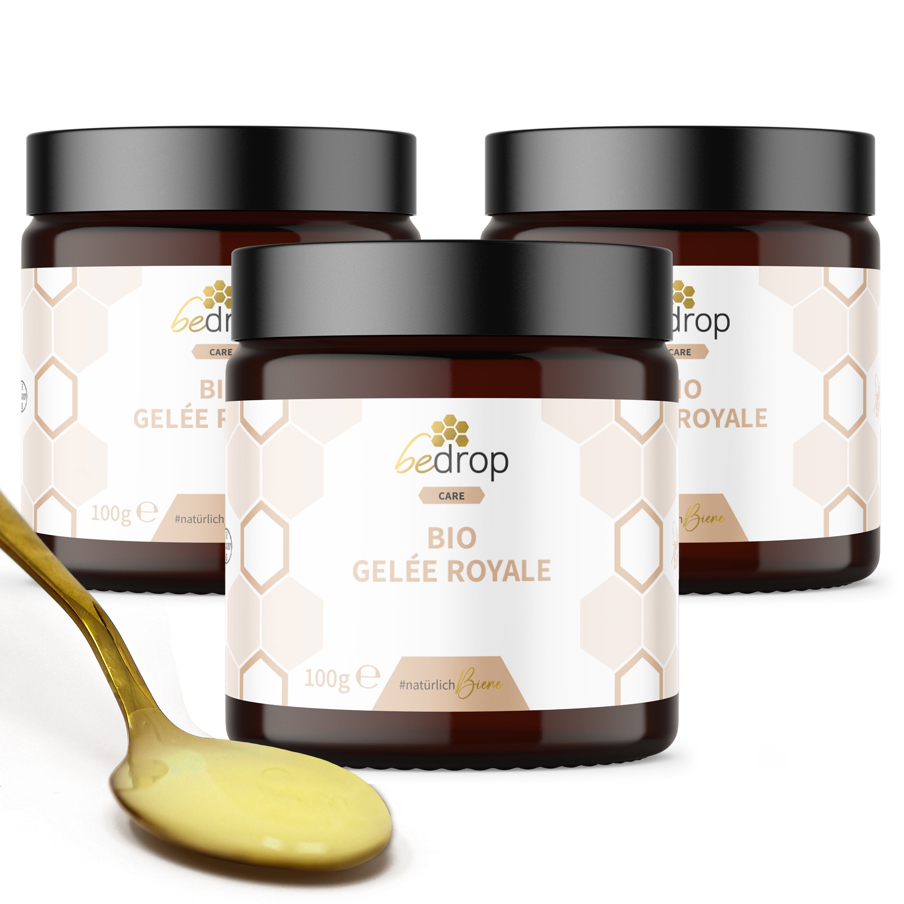 Set di valore: 3x pappa reale biologica fresca - 100g pura (certificata biologica) ad un prezzo speciale