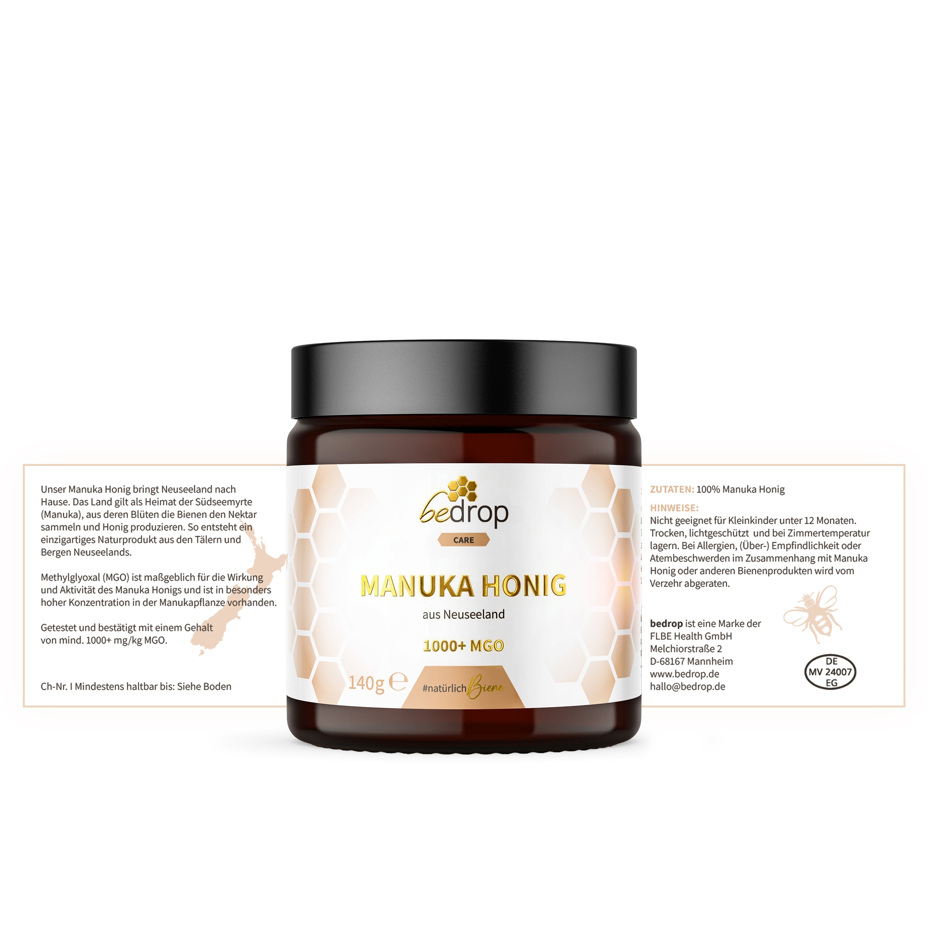 EDIZIONE LIMITATA Miele di Manuka 140g con MGO 1000+