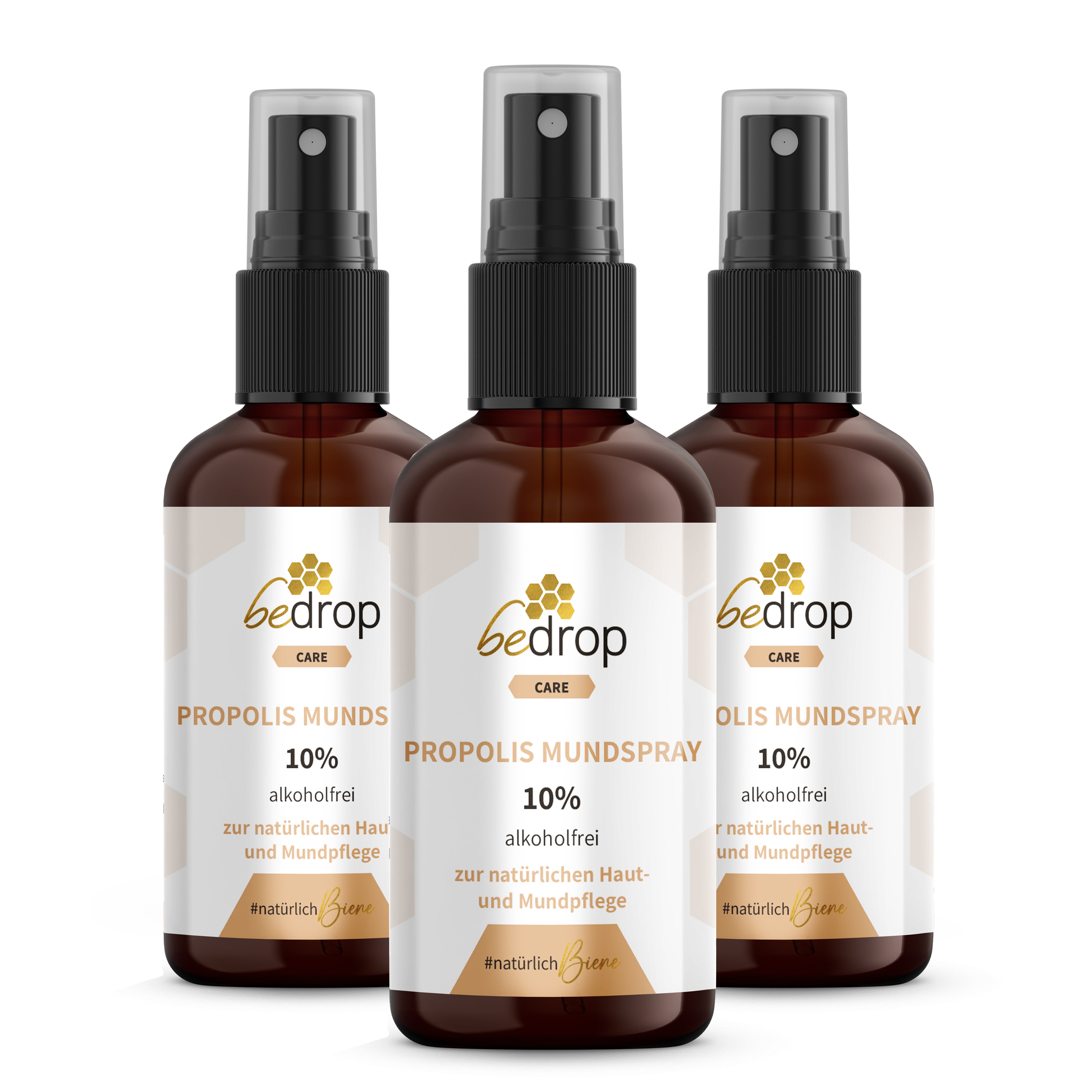 Set di valore: 3x tintura di propoli spray per bocca (senza alcool e solubile in acqua) - 30ml in un set da 3