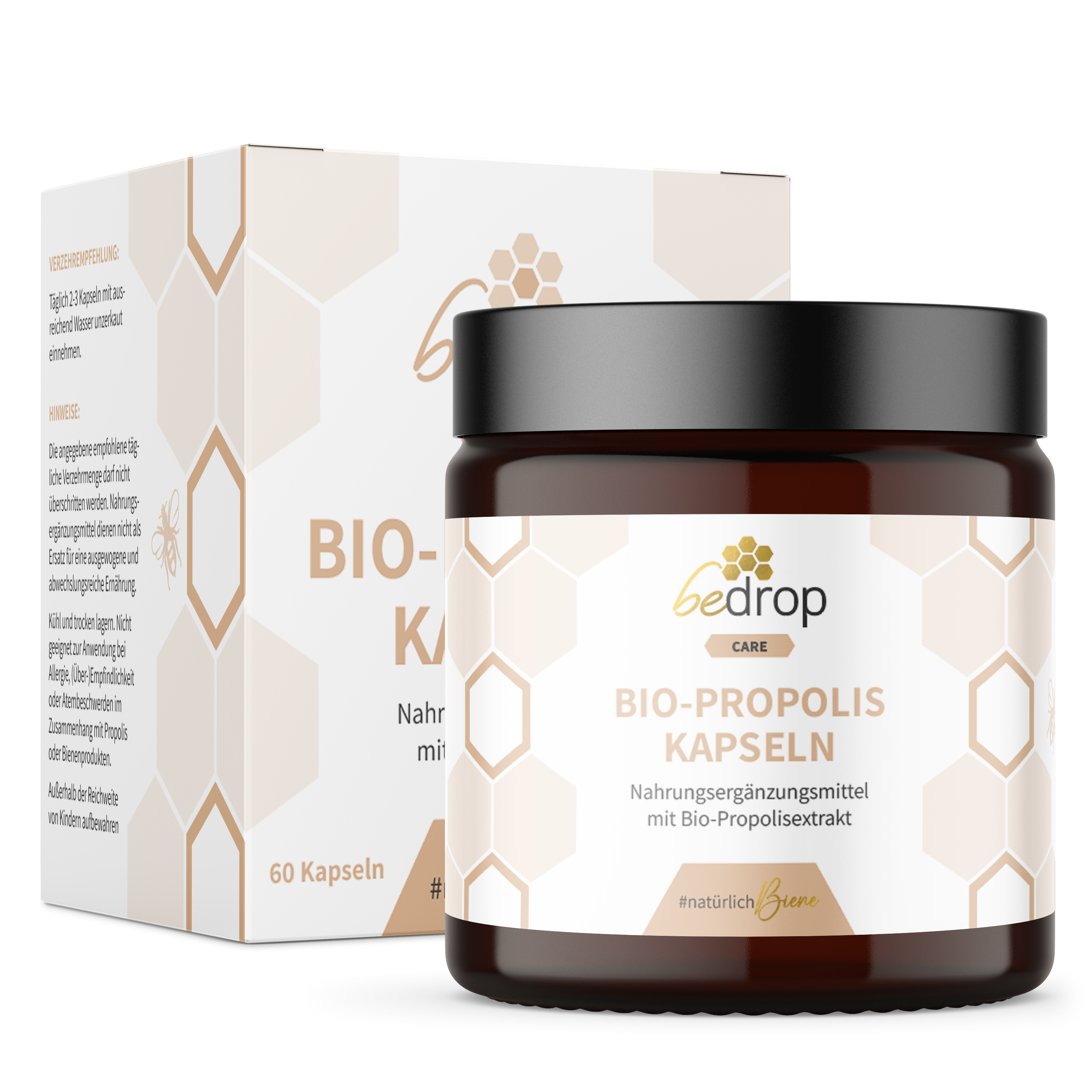 Capsule di propoli biologica (100% pura qualità apistica) - 60 capsule