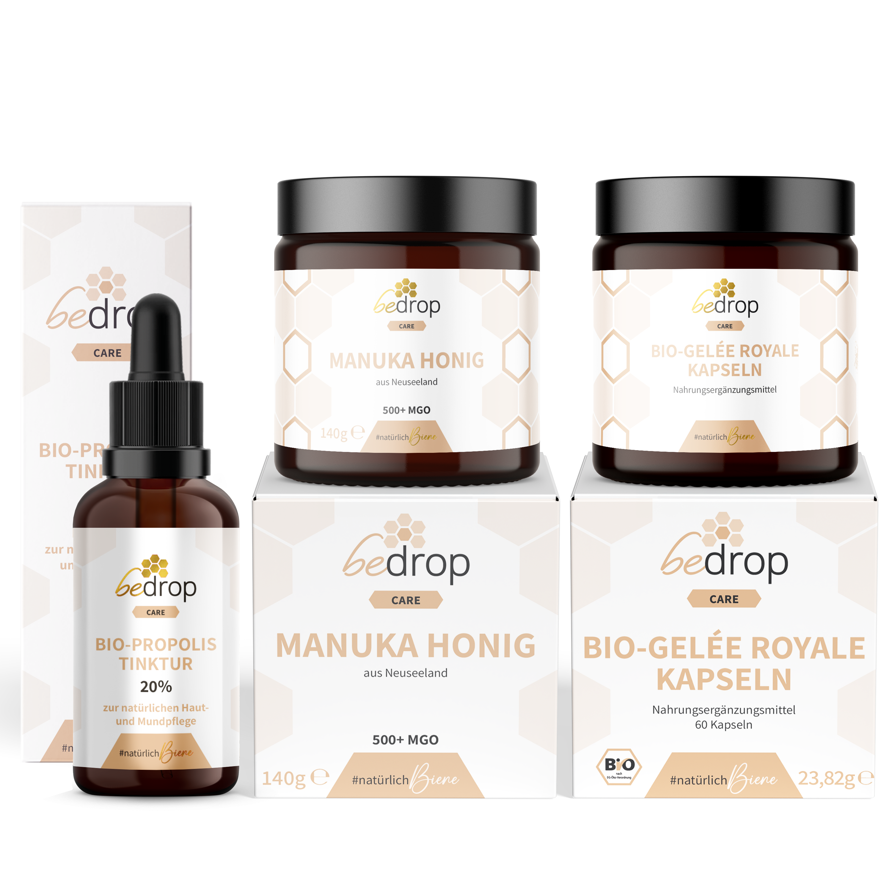 Set Stay Strong | Tintura di propoli, capsule di pappa reale e miele di Manuka