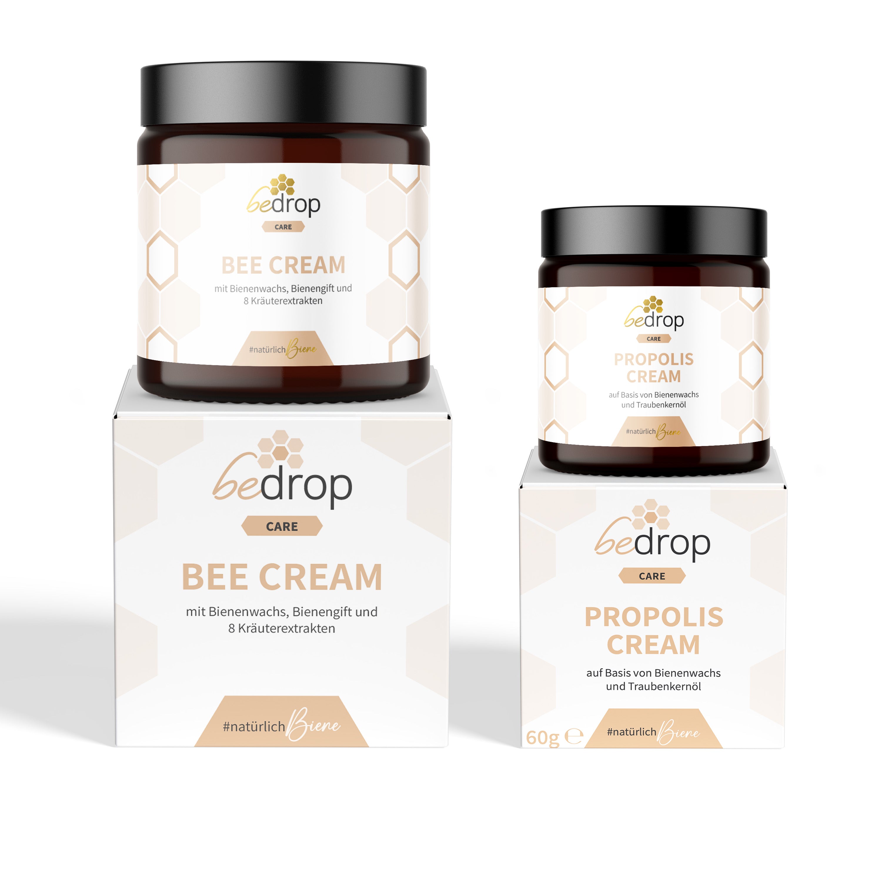 Set di creme | Crema d'api (unguento al veleno d'api) + Crema alla propoli (unguento alla propoli)