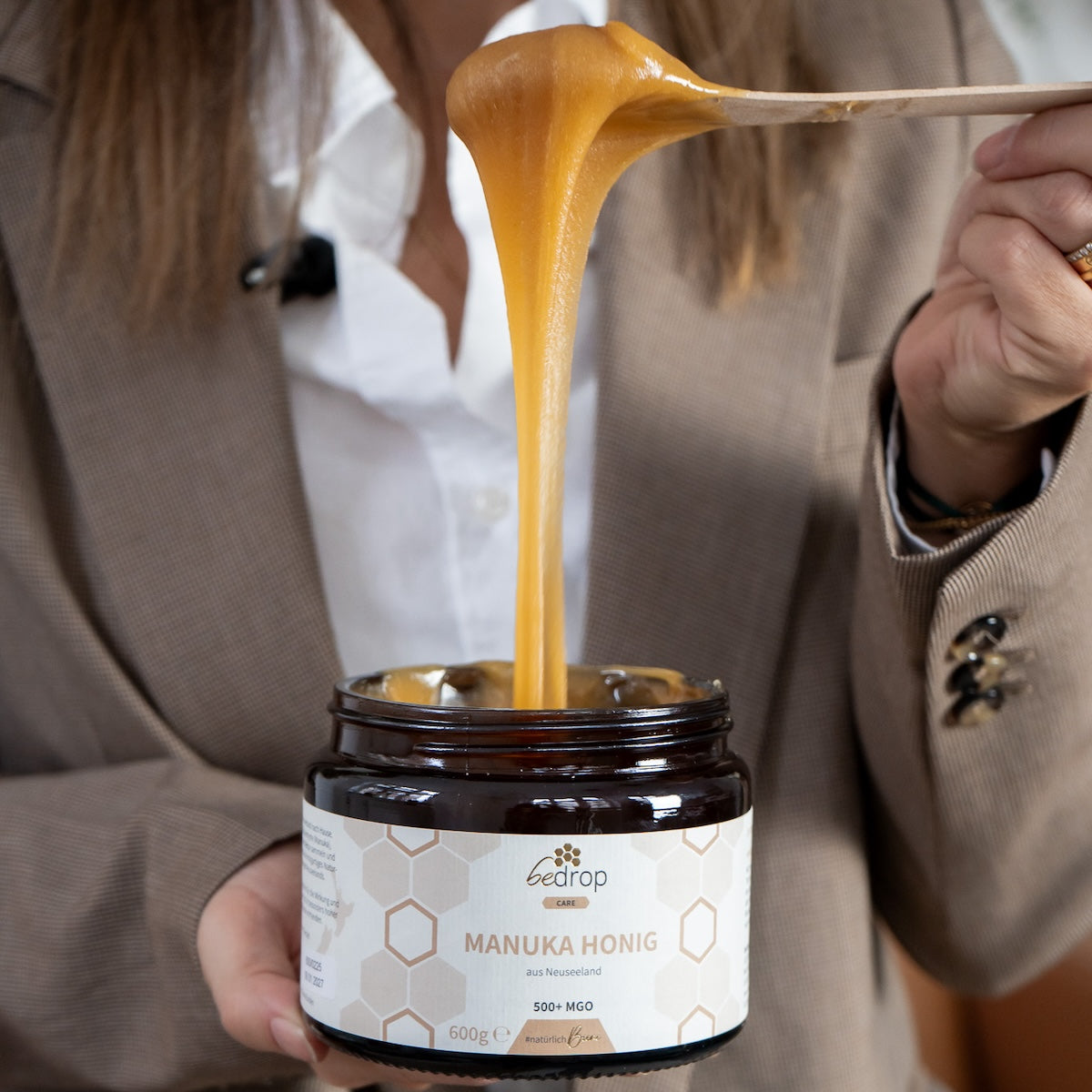 Miele di Manuka XXL 600 g con barattolo di conservazione MGO 500+