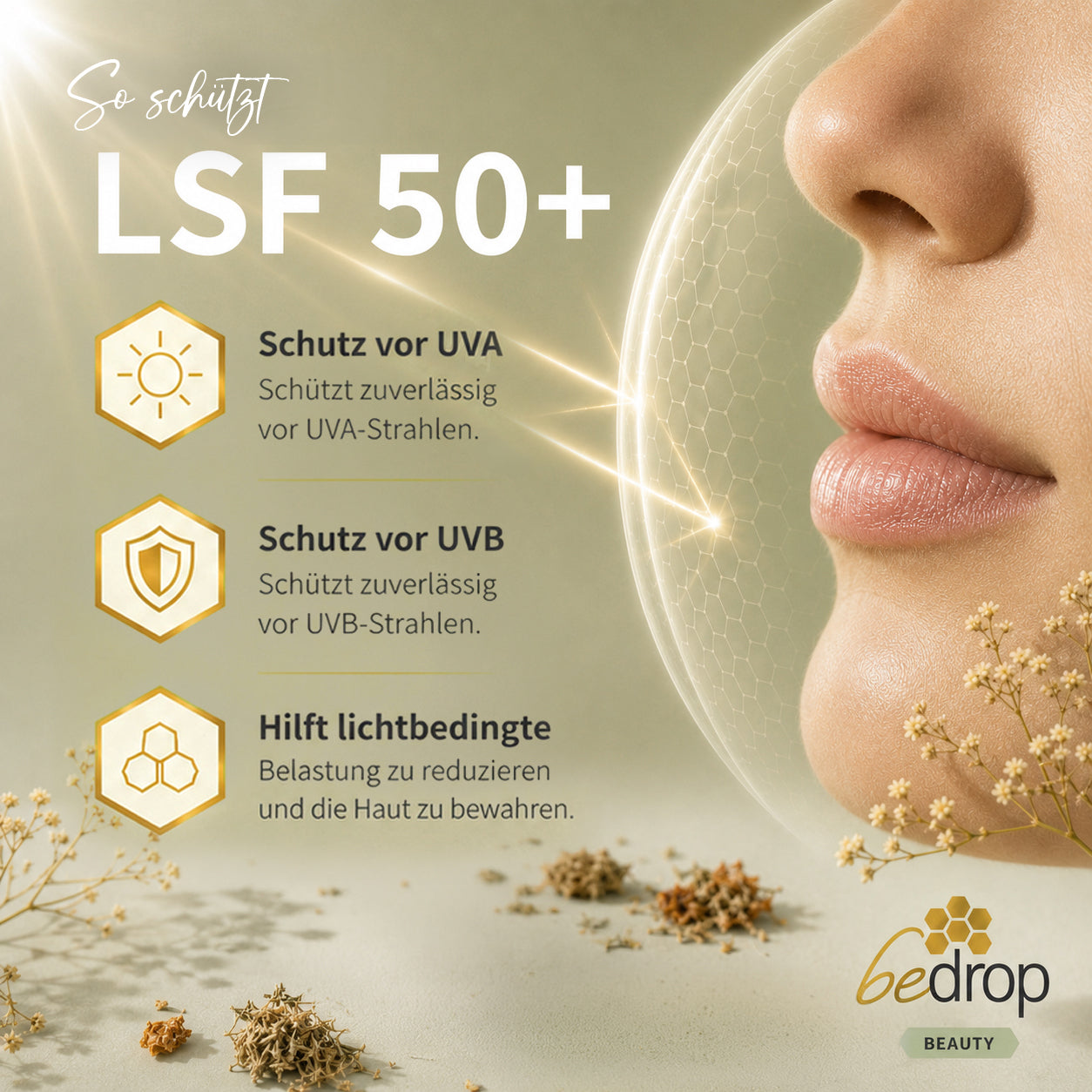 Set per la cura delle labbra | Balsamo d'api e balsamo solare SPF 50+