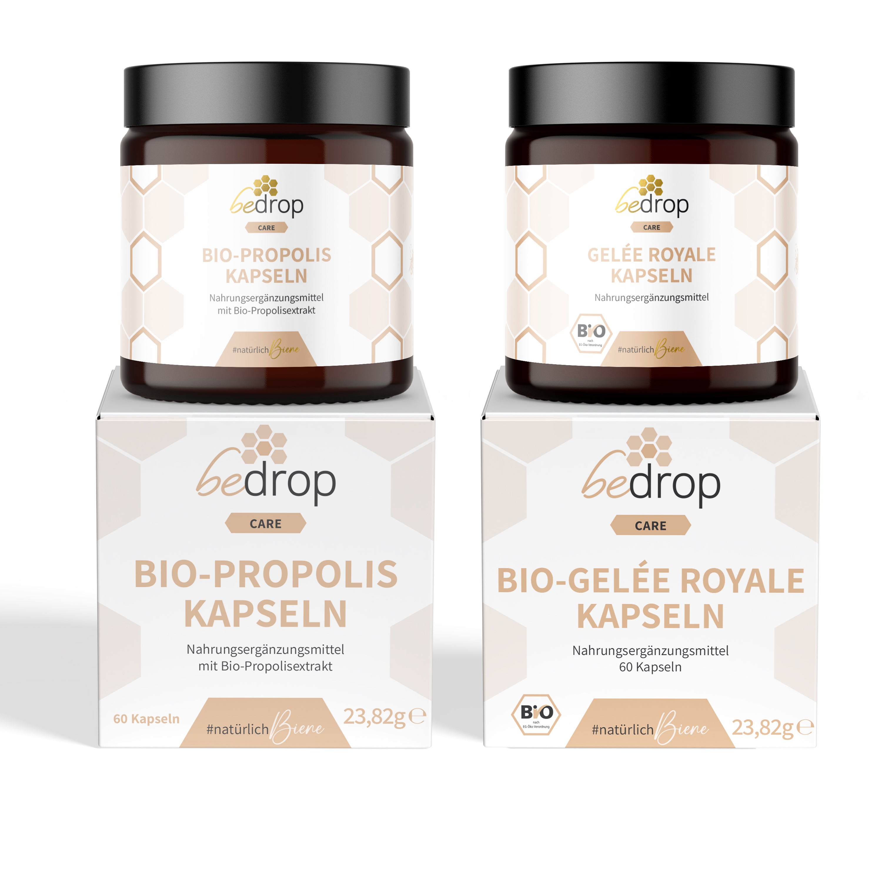Capsule di propoli e pappa reale in un set | 2x 60 capsule (100% qualità apistica)