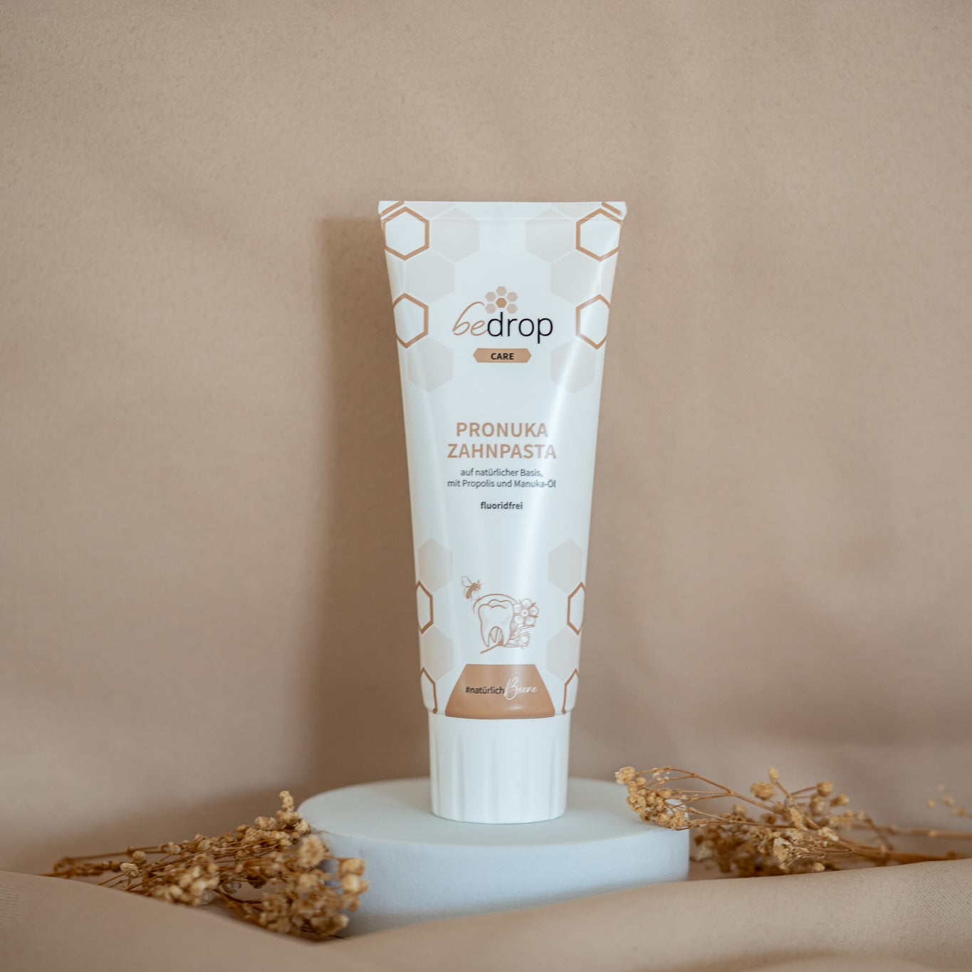 Set di valore: 3x Pronuka dentifricio / dentifricio con propoli e olio di manuka, senza fluoro e naturale - 75ml