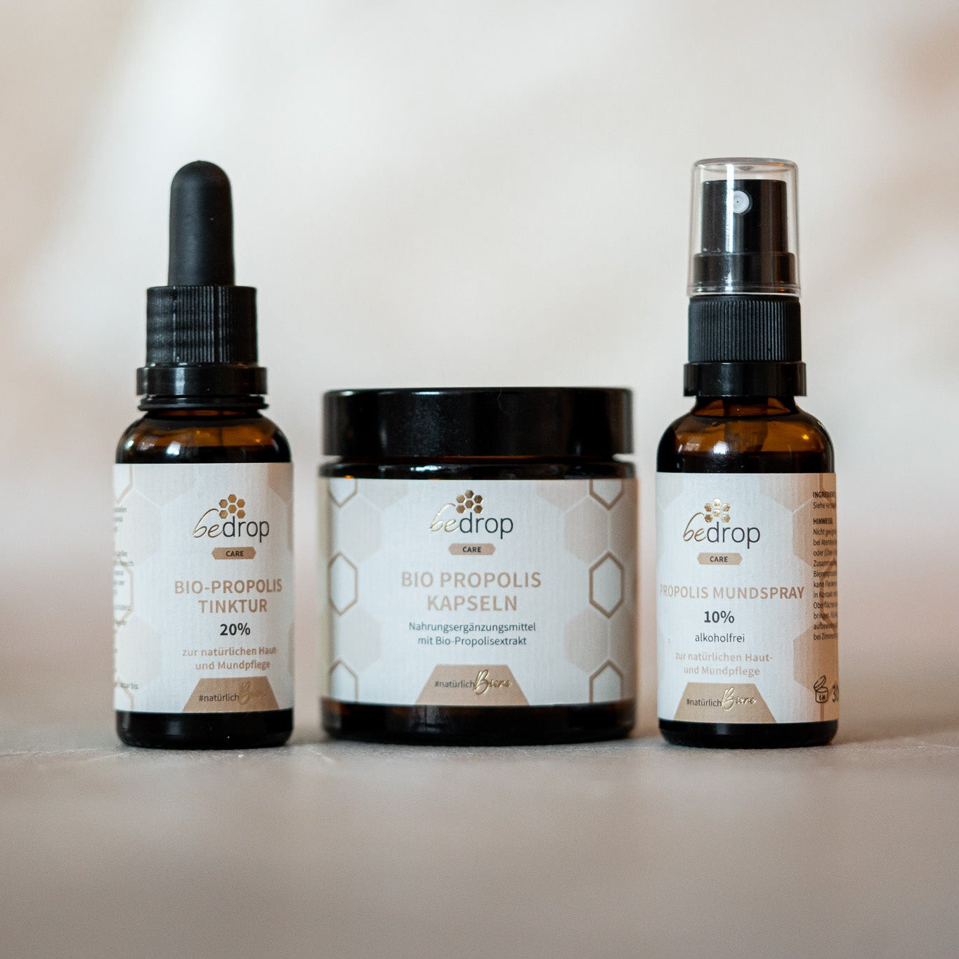 Set iniziale di propoli | spray, tintura al 20% e capsule | per bambini e adulti