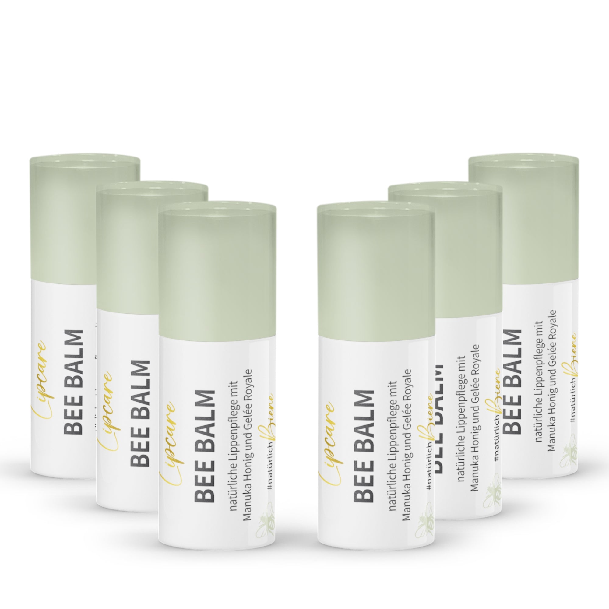 Set di valore: 6x Bee Balm - balsamo naturale per le labbra con miele di manuka, pappa reale e retinolo