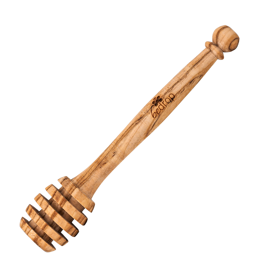 Cucchiaio da miele in vero legno d'ulivo