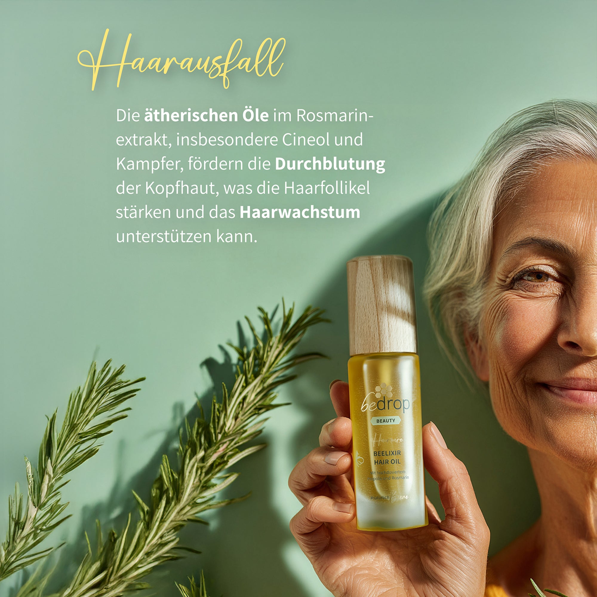 BEELIXIR HAIR OIL / Olio per capelli con miele di manuka, propoli ed estratto di rosmarino - 30ml