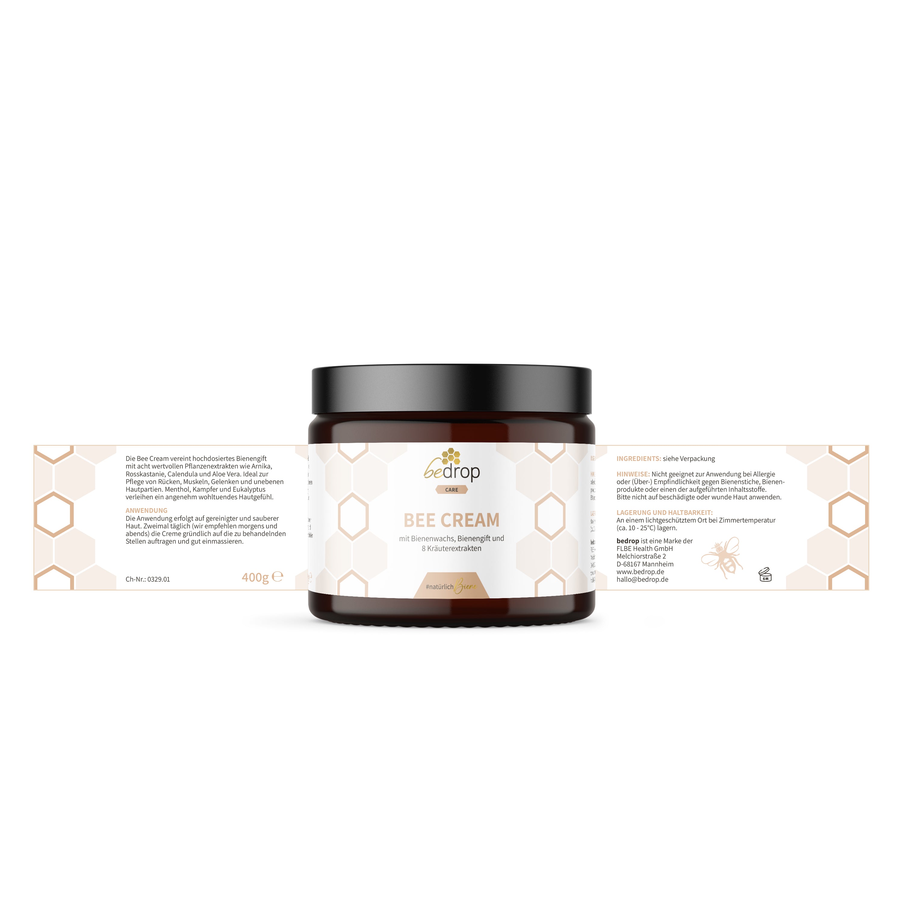 Pomata al veleno d'api con 8 estratti di erbe - 100g