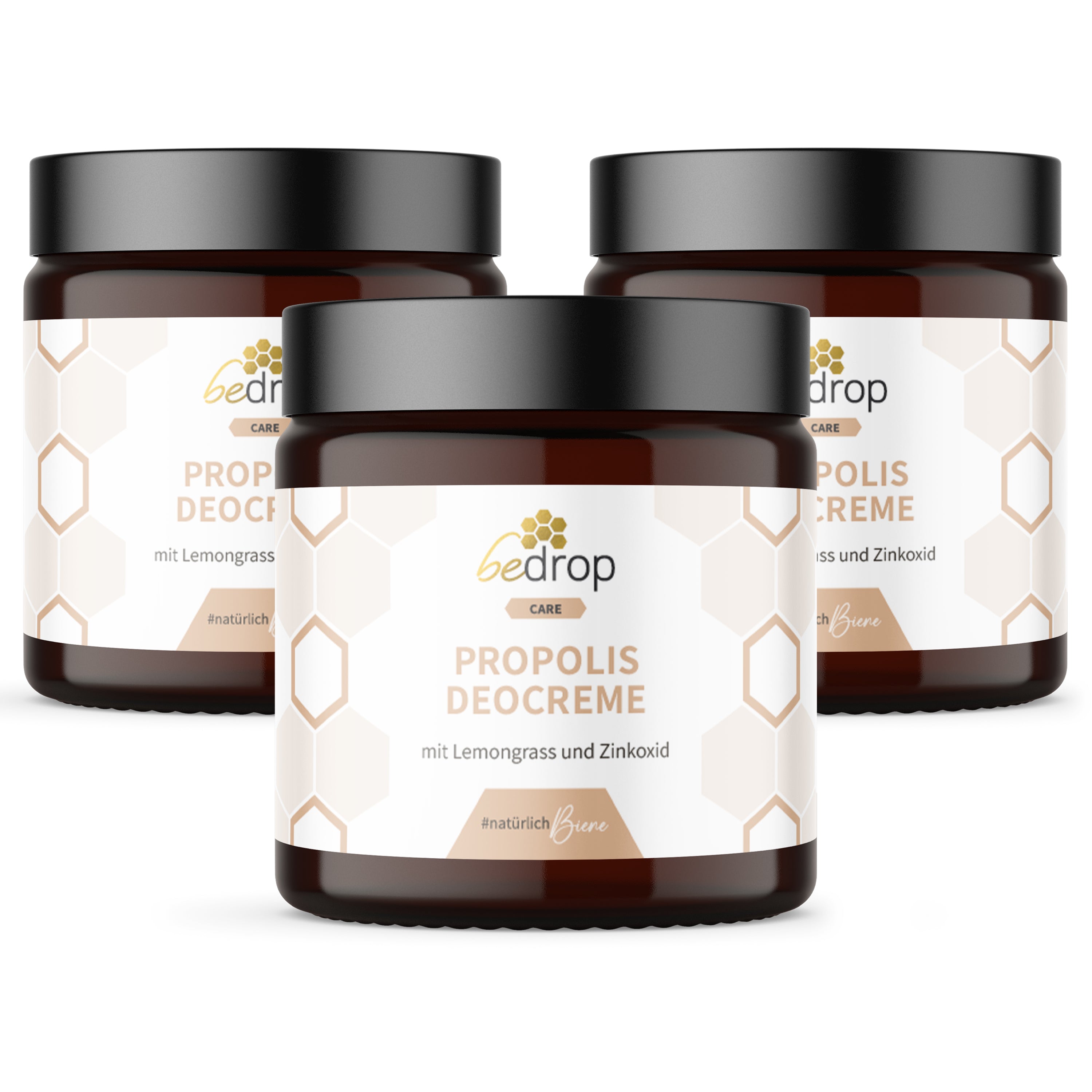 Set di valore: 3x crema deodorante alla propoli / deodorante solido alla citronella - 30ml in un set di 3 pezzi