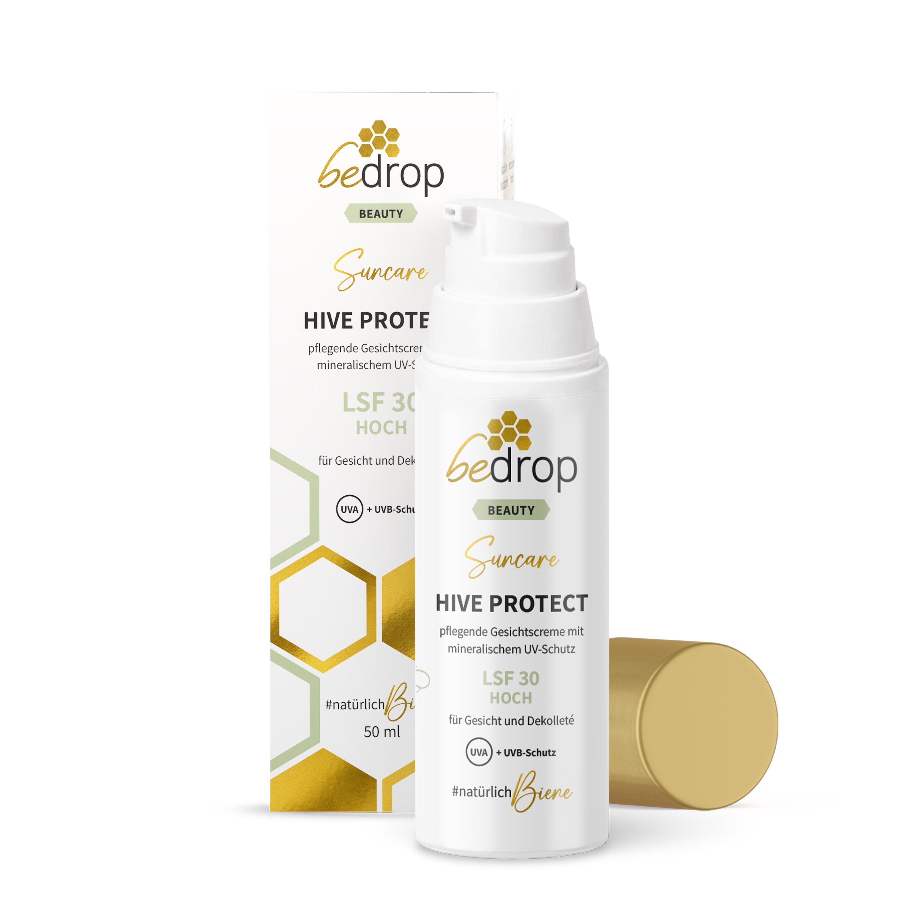 HIVE PROTECT SPF 30 - Crema solare per viso e décolleté con protezione minerale dai raggi UVA e UVB  - 50 ml