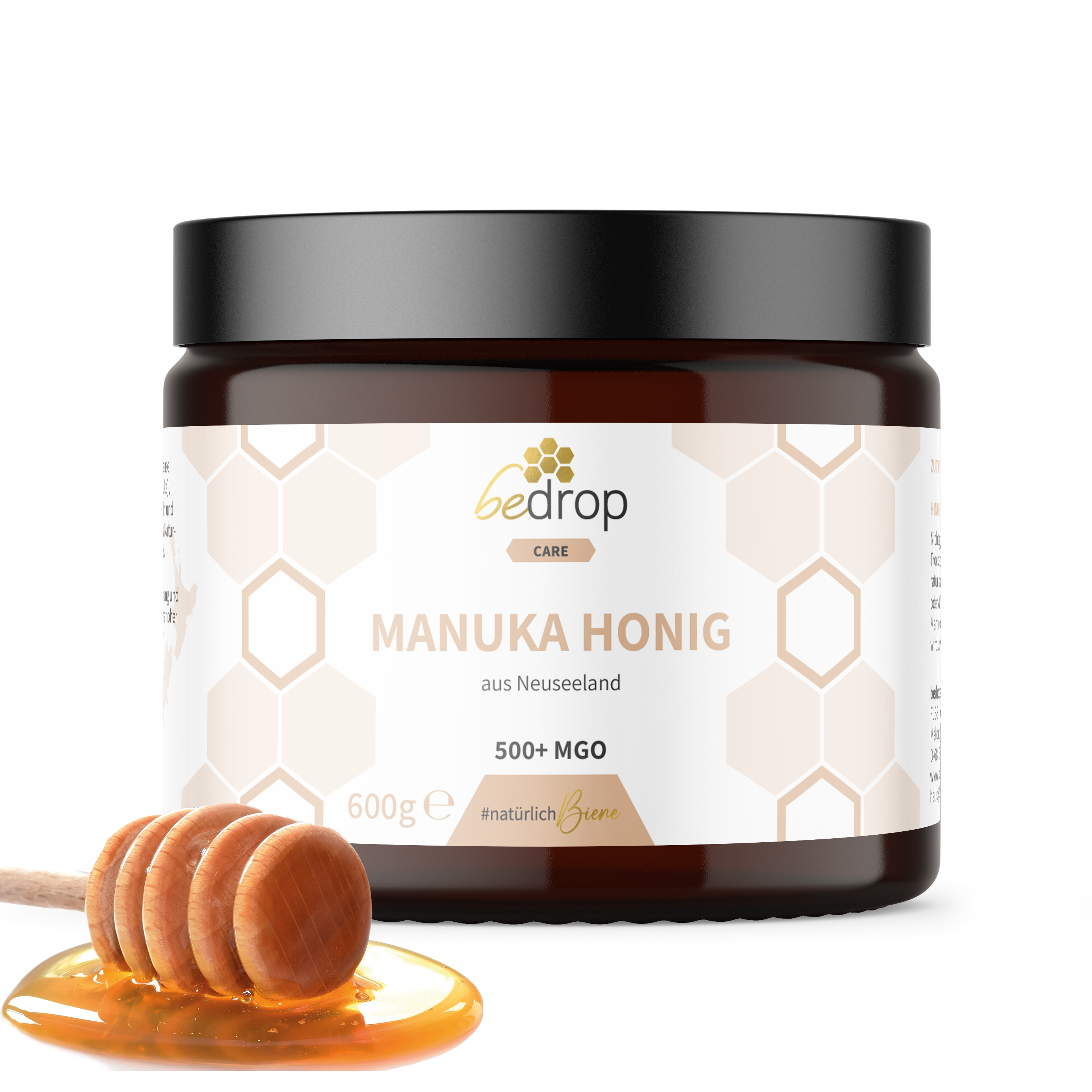 Miele di Manuka XXL 600 g con barattolo di conservazione MGO 500+