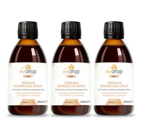 Set di valore: 3x sciroppo di Manuka Kombucha con propoli e aroma di salvia - 3x 200ml