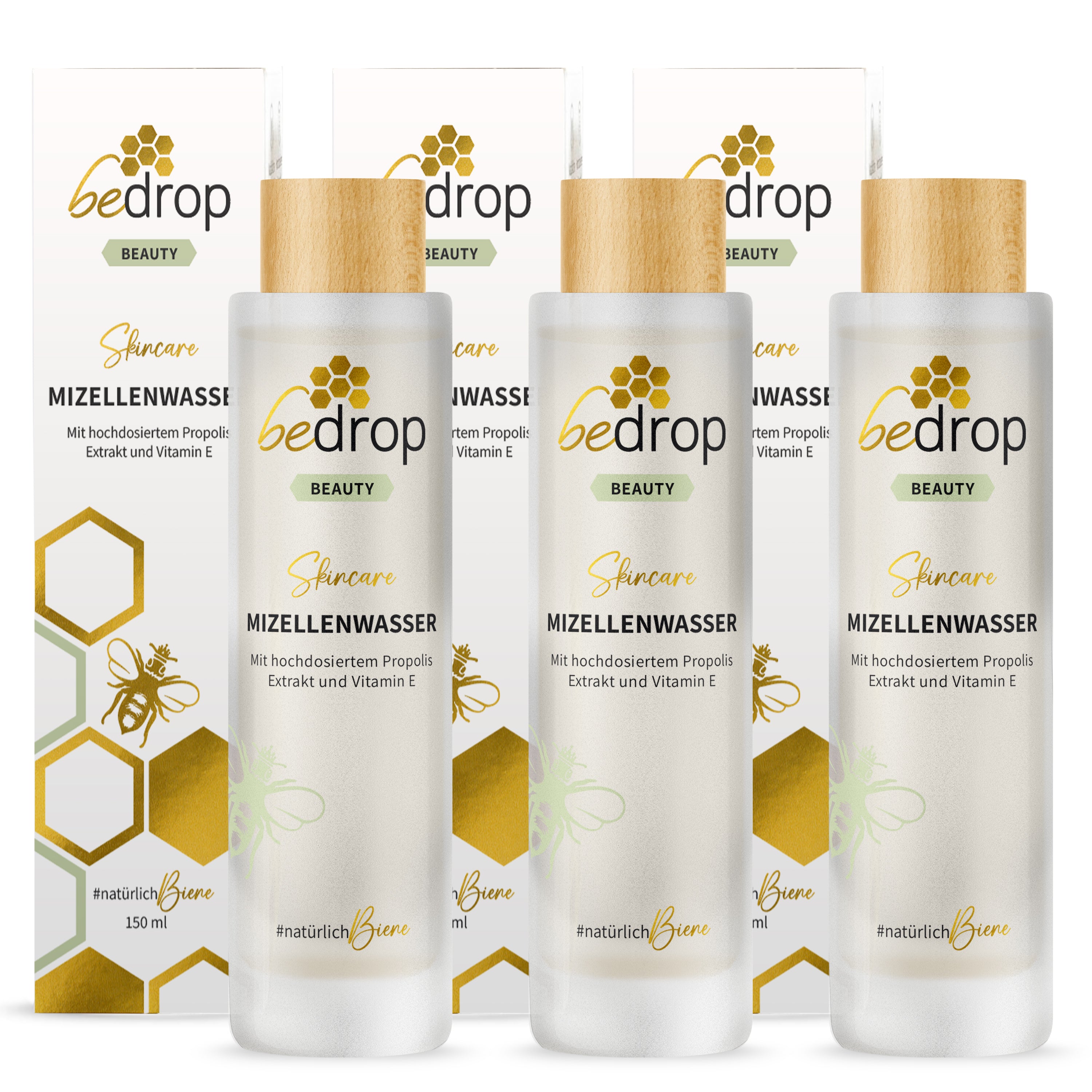 Set di valore: 3x MICELL WATER / TONIC con estratto di propoli di alta qualità - 3x 150ml