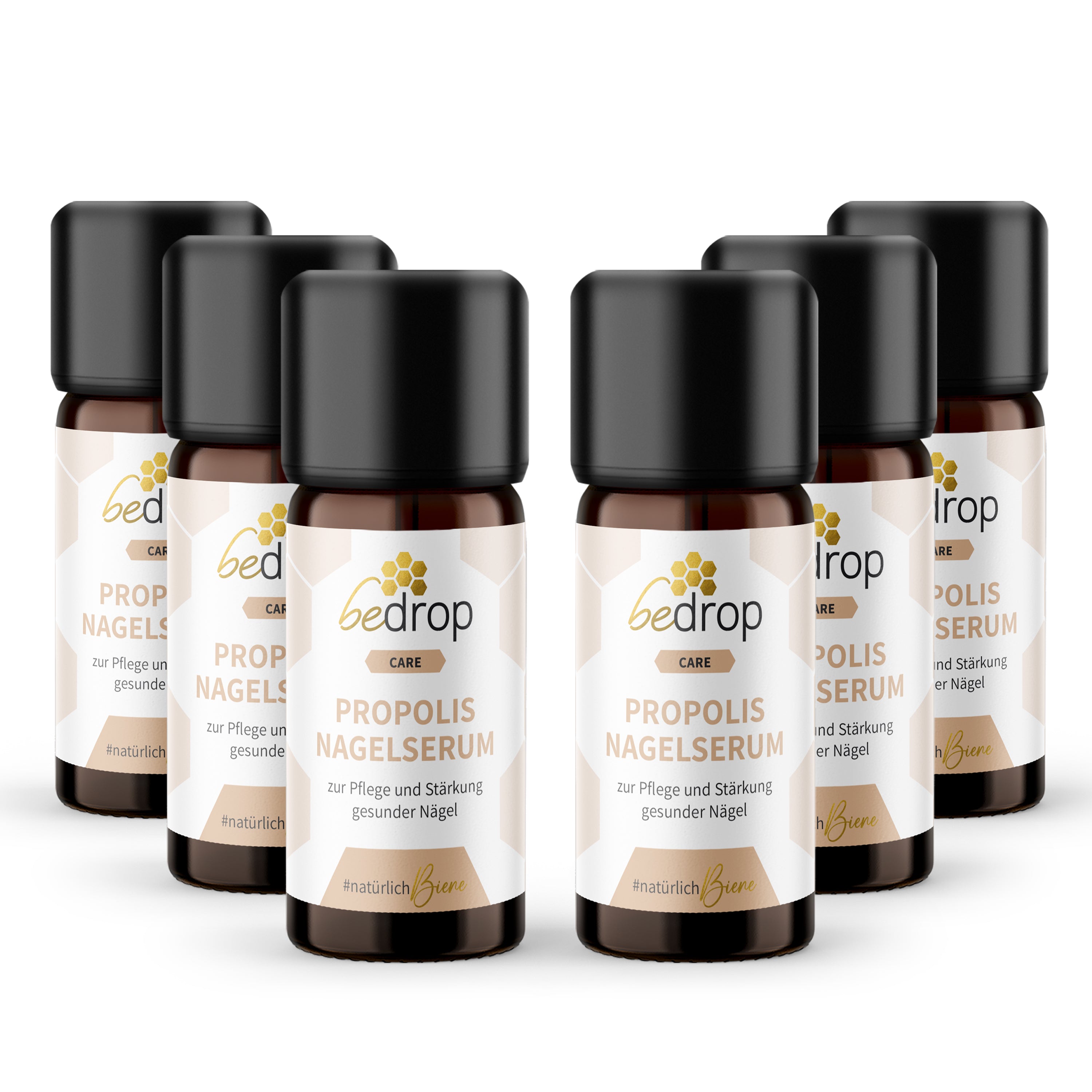 Set di valore: 3x siero per unghie alla propoli - cura delle unghie con propoli ad alto dosaggio e 4 oli essenziali - 10ml