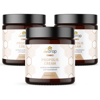 Set di valore: 3x Crema alla propoli - crema alla propoli ad alto dosaggio con cera d'api e olio di semi d'uva in un set di 3 pezzi