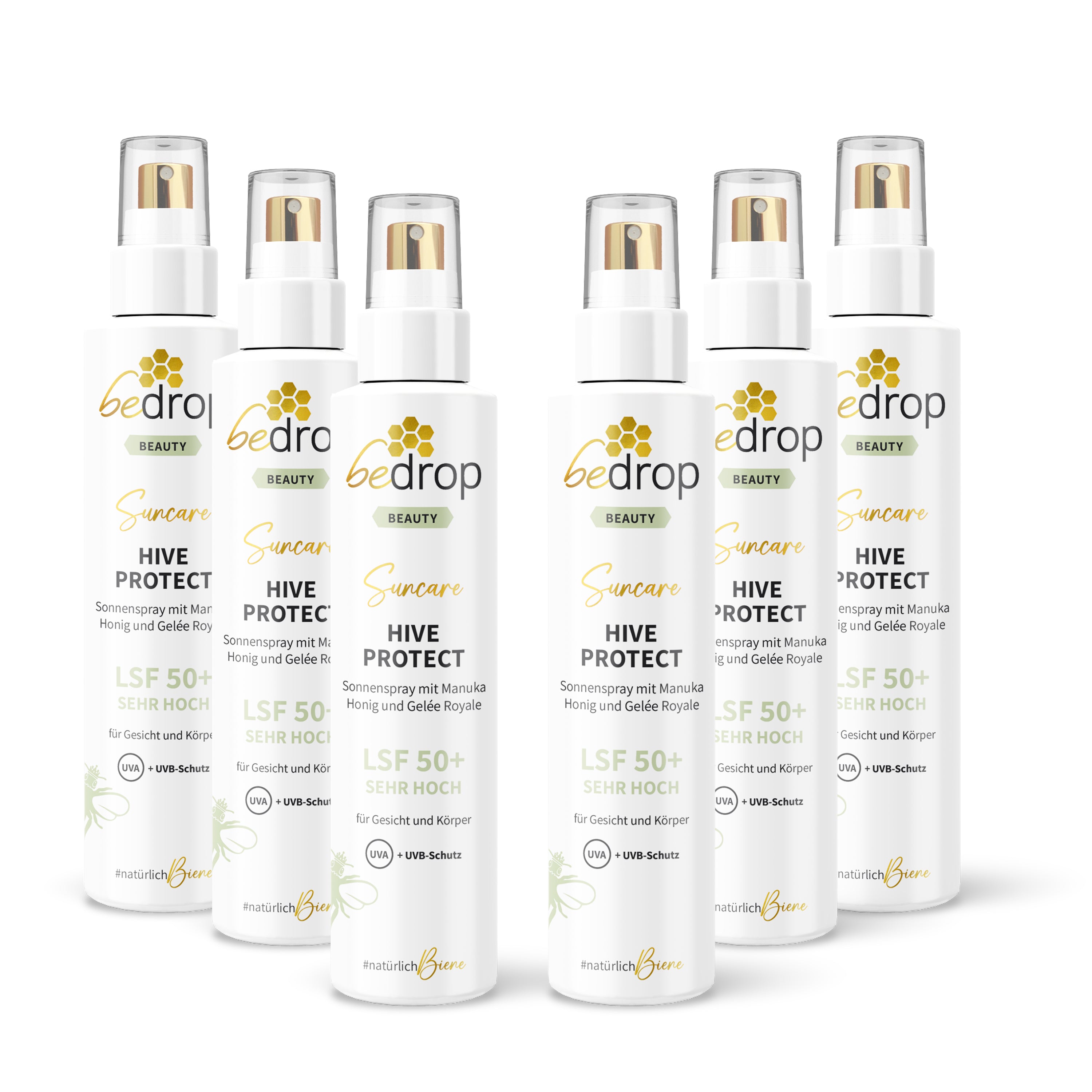Set: 3x HIVE PROTECT SPF 50+ - Spray solare con miele di manuka e pappa reale - 200ml