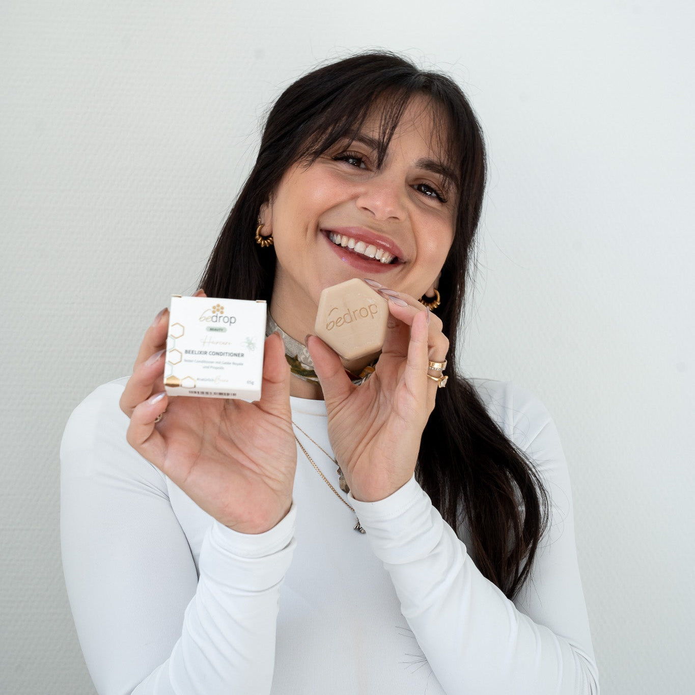Set per la cura dei capelli BEELIXIR con shampoo solido, balsamo e olio per capelli
