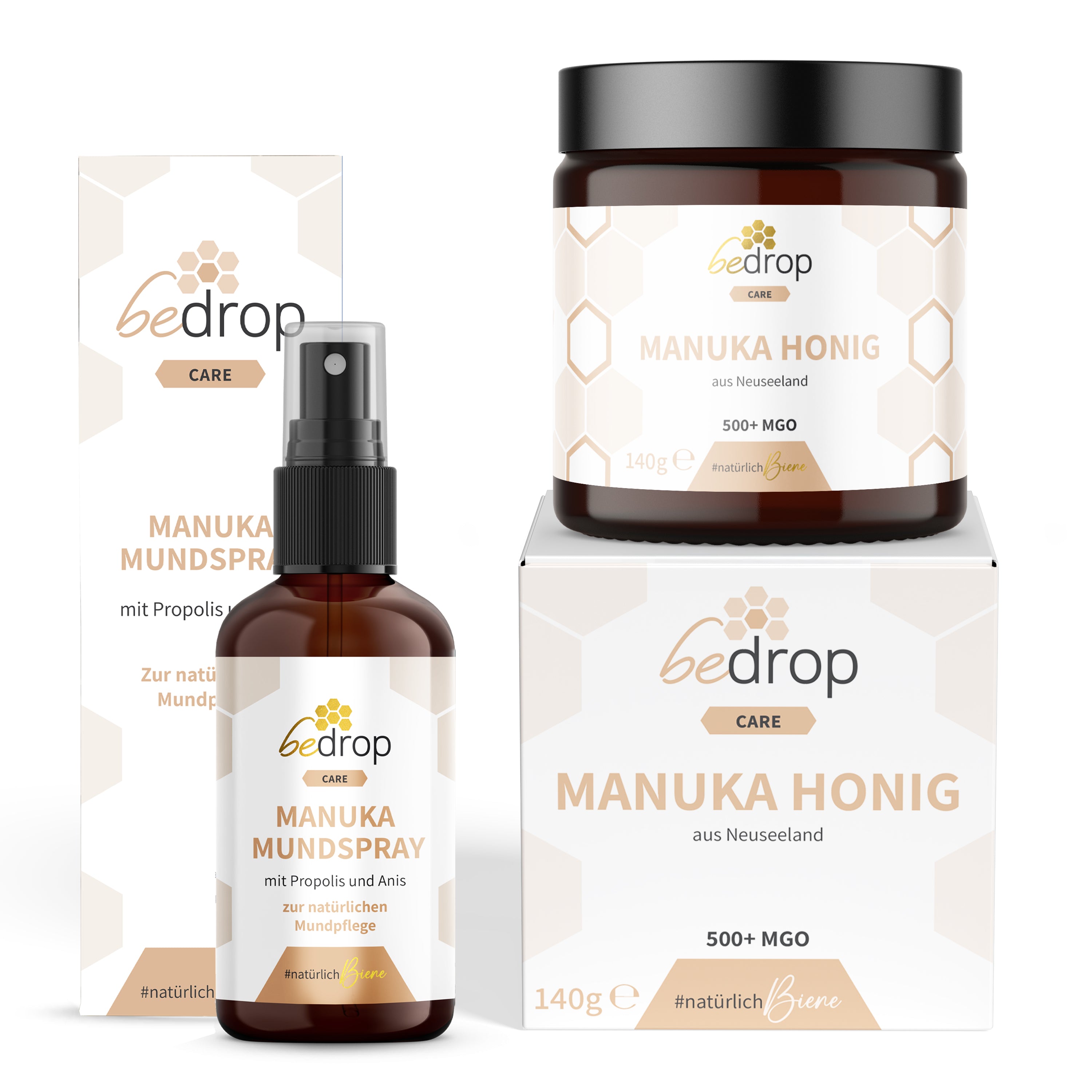 Set di Manuka | Miele di Manuka MGO 500 + Spray gola Manuka/Propoli/Anis