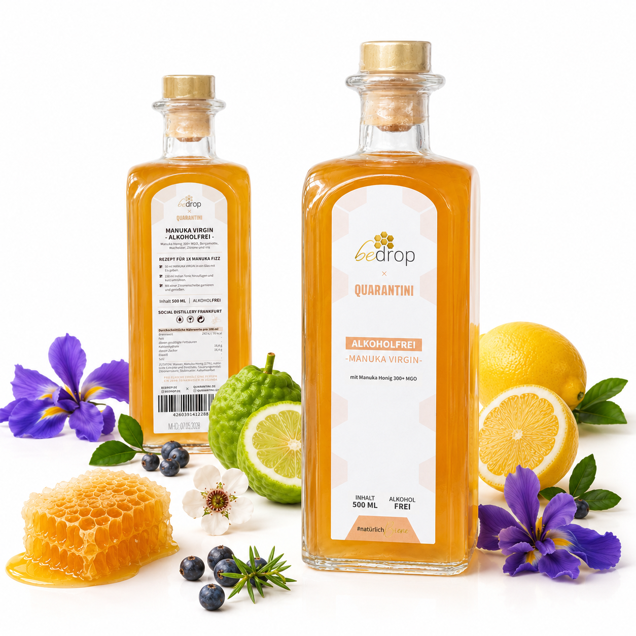 MANUKA VIRGIN - senza alcol - bedrop x Quarantini / 500 ml