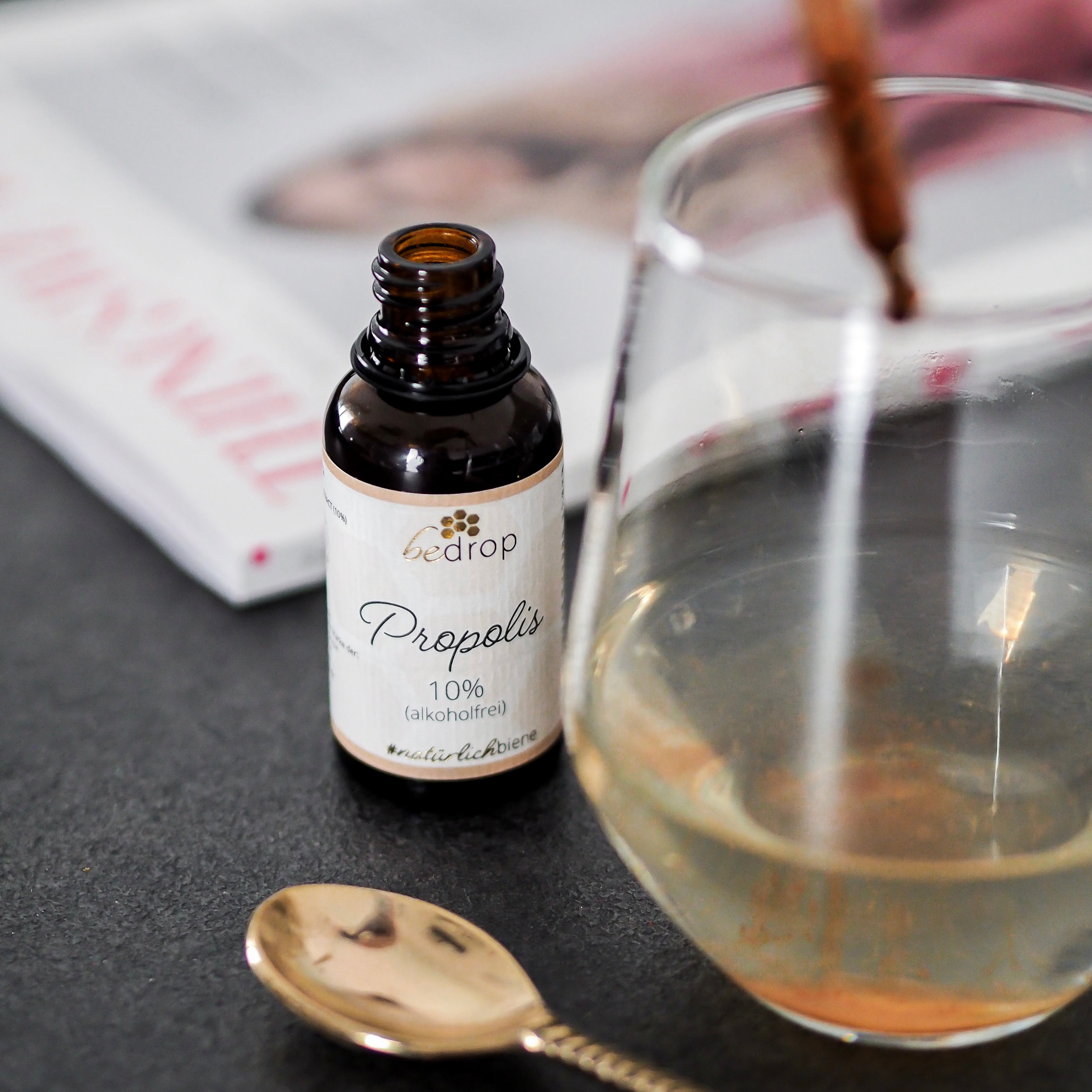 Set per l'infanzia delle api | polvere di polline di fiori, tintura di propoli senza alcol 10% e miele di manuka