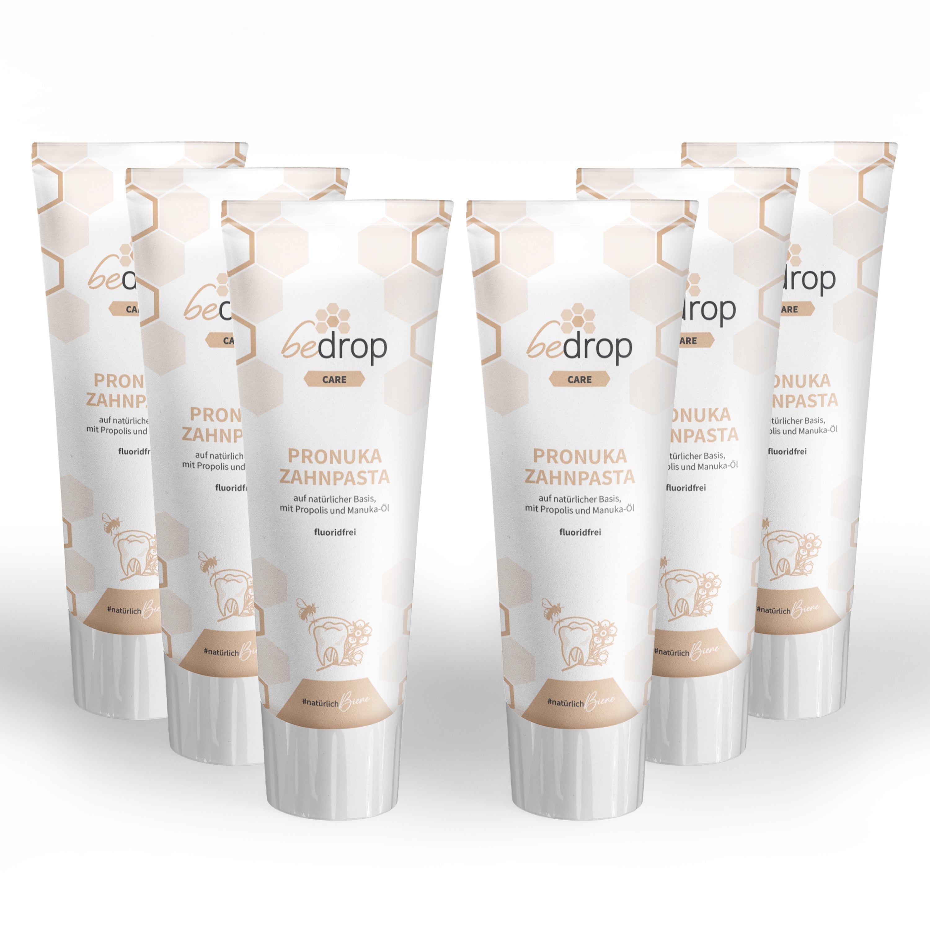 Set di valore: 6x dentifricio Pronuka / dentifricio con propoli e olio di manuka, senza fluoro e naturale - 75ml