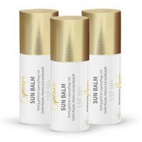 Set di valore: 3x Sun Balm SPF 50+ - balsamo labbra colorato con pappa reale e delicata fragranza alla vaniglia