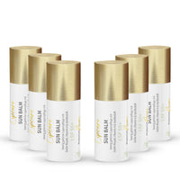 Set di valore: 6x Sun Balm SPF 50+ - balsamo labbra colorato con pappa reale e delicata fragranza alla vaniglia