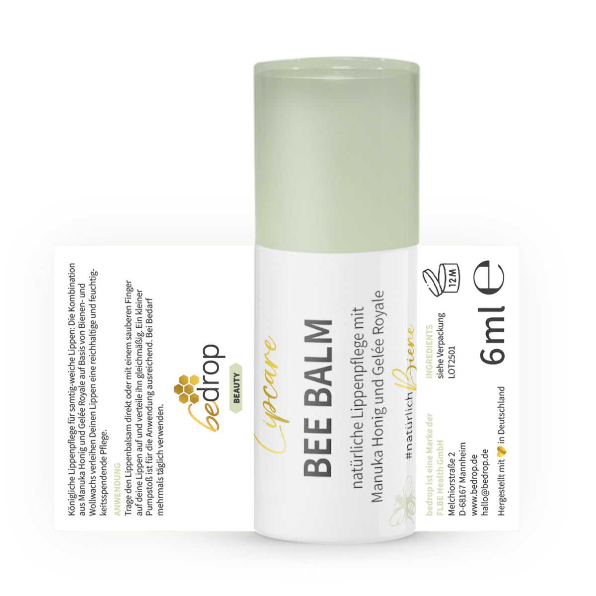 Set di valore: 3x Bee Balm - balsamo naturale per le labbra con miele di manuka, pappa reale e retinolo