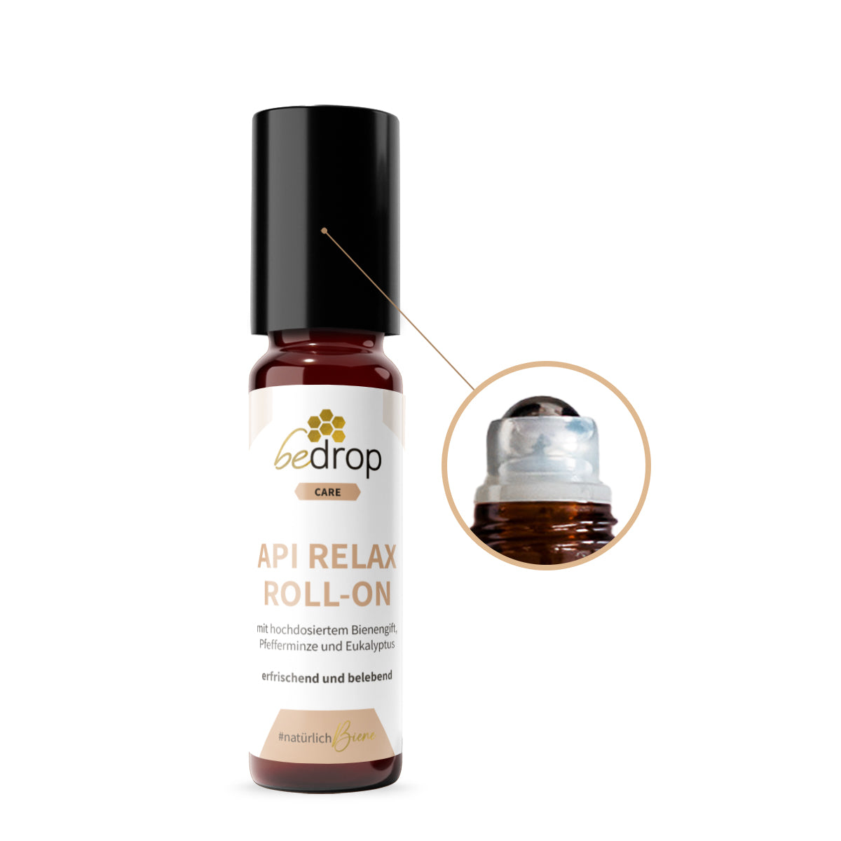 Set di valore: 6x Api Relax Roll-On con veleno d'api ad alto dosaggio, menta piperita ed eucalipto - 10ml