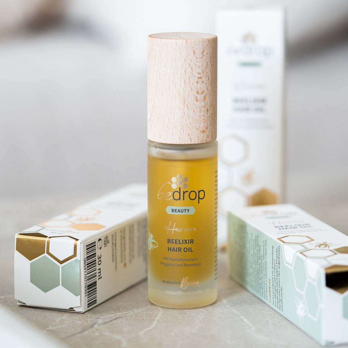 Set di valore: 3x BEELIXIR HAIR OIL / olio per capelli con miele di manuka, propoli ed estratto di rosmarino - 30ml